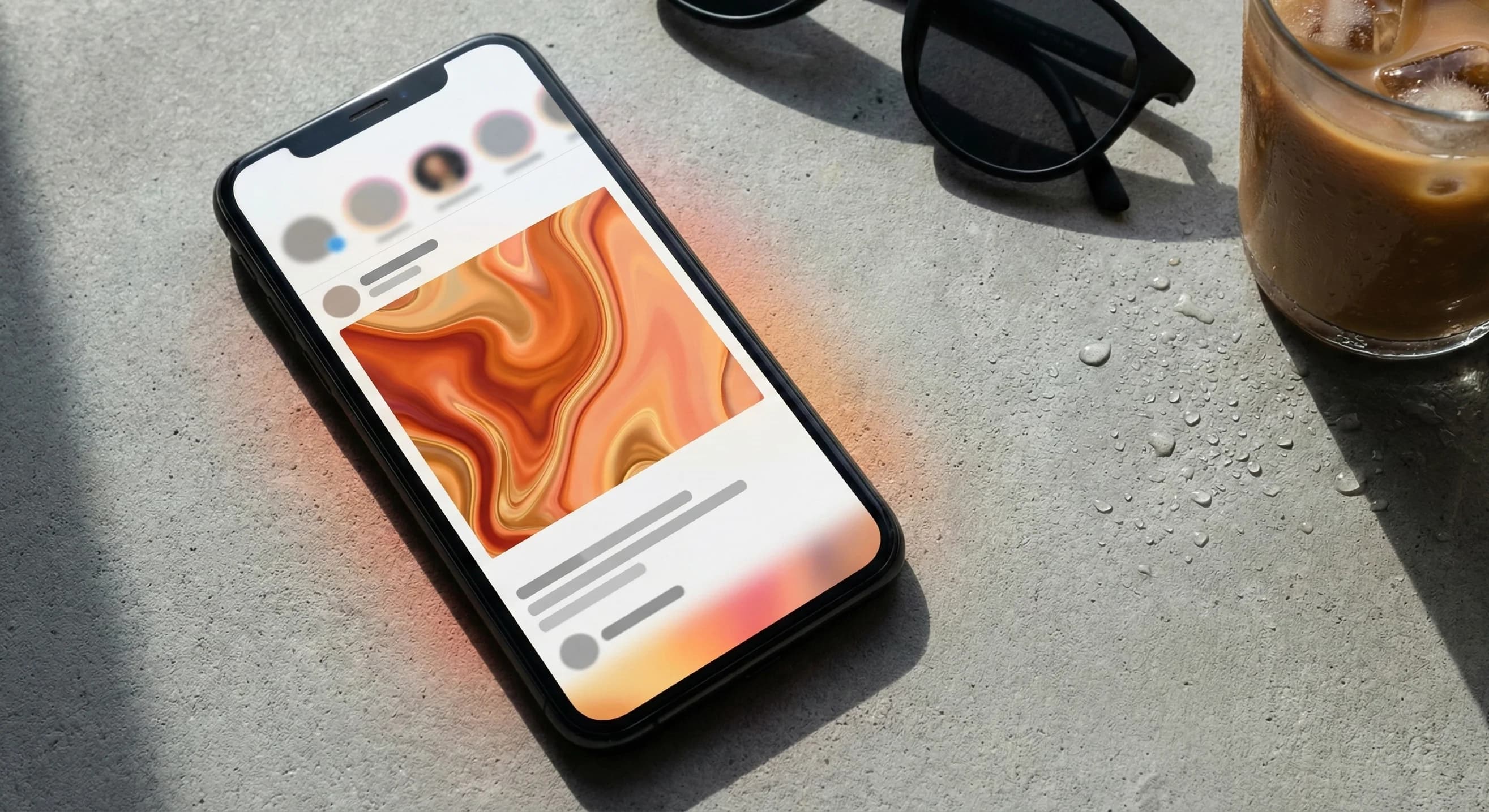 Instagram advertising campaign displayed on mobile device by Connascent