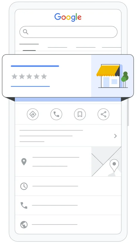 Connascent Google Business Profile optimization displayed on mobile device