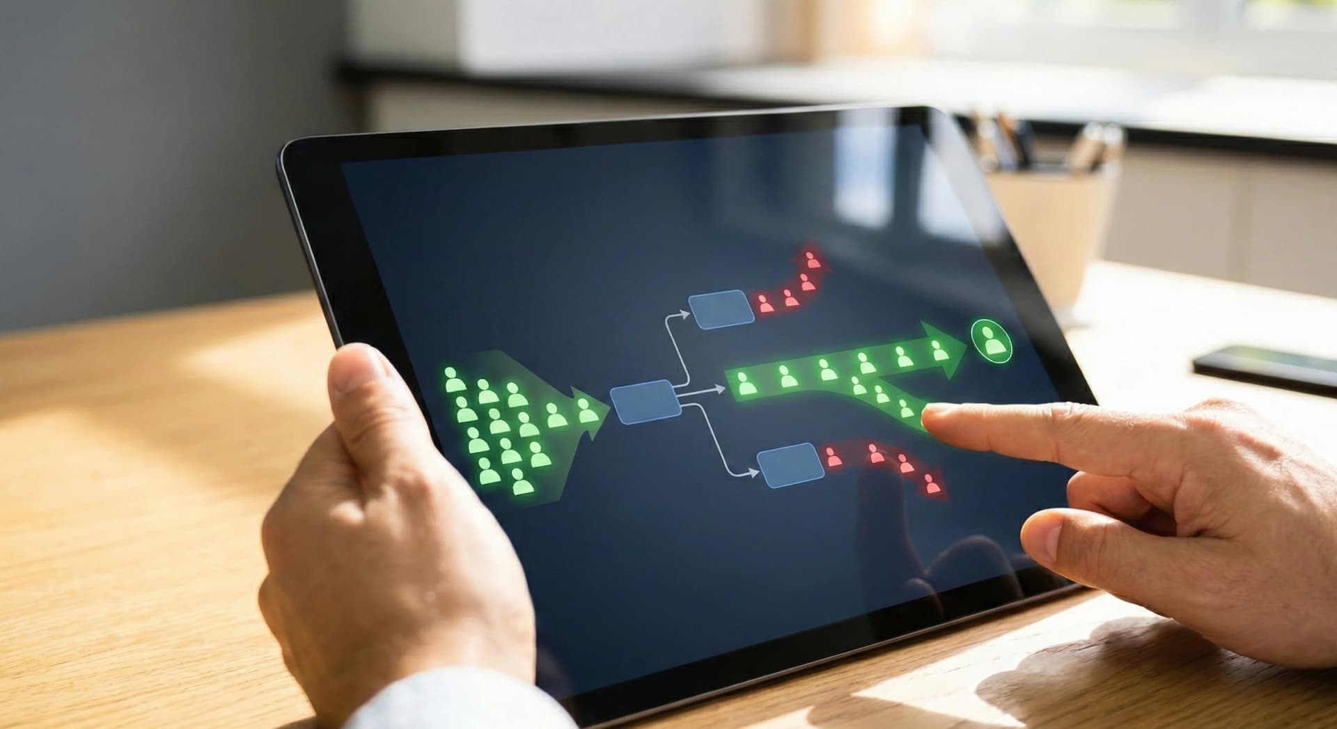 Customer behavior flow analysis revealing user journey insights from Connascent SEO tracking