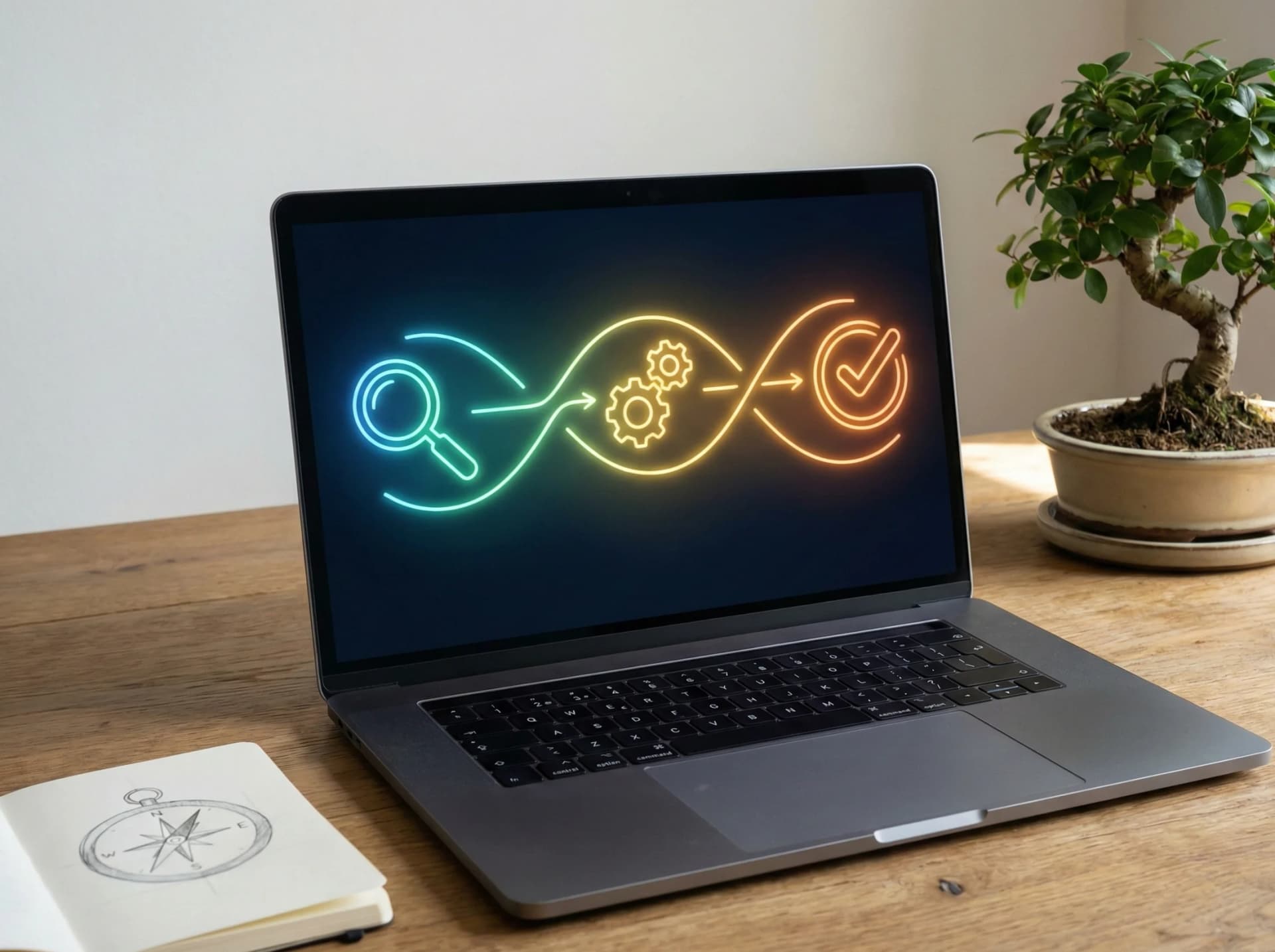 Funnel del percorso cliente che mostra copertura contenuti completa dalla strategia contenuti Connascent