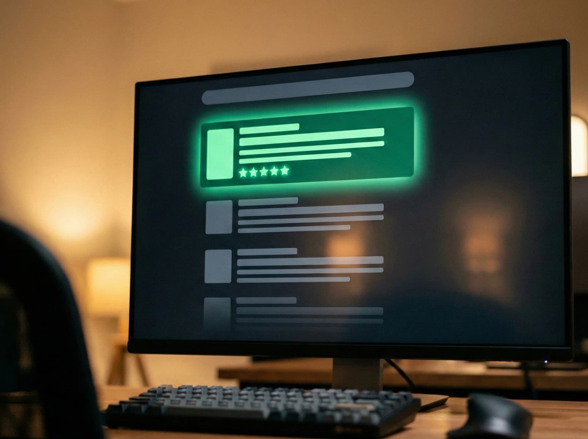 Business achieving competitive advantage with five-star reviews through Connascent technical SEO