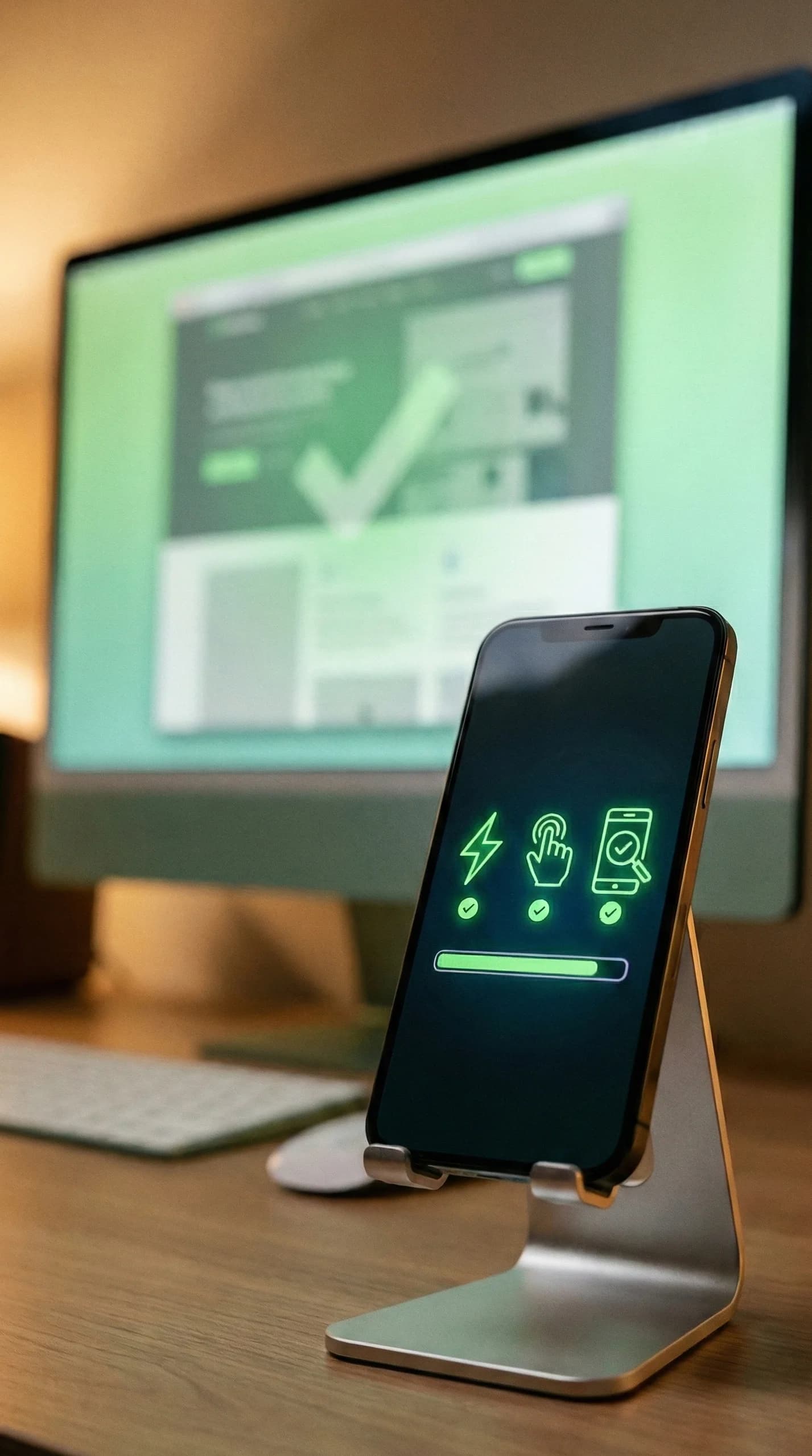 Mobile-first performance metrics tracking dashboard from Connascent technical SEO audit