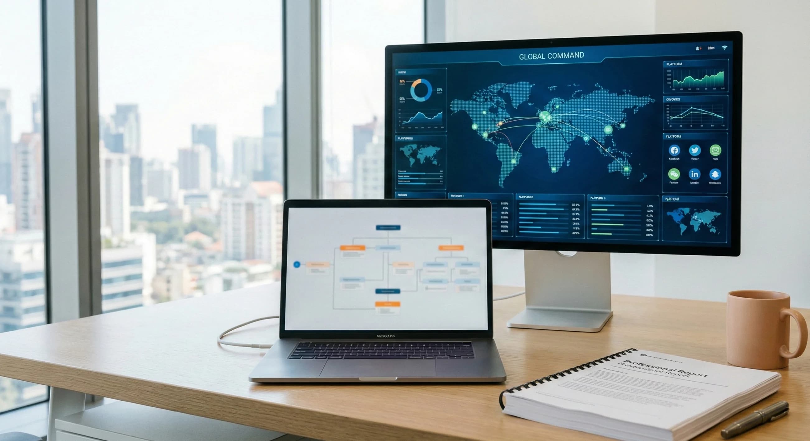 Connascent enterprise advertising global campaign monitoring dashboard