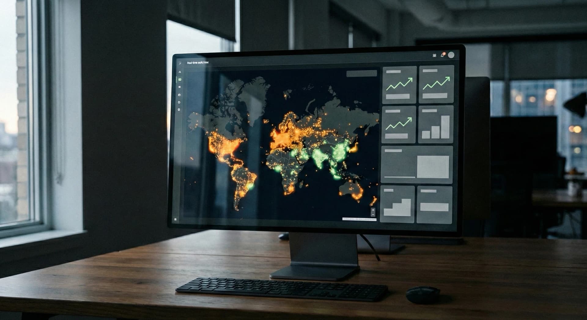Dashboard dati globali che mostra reach massivo e scala delle campagne Facebook Connascent