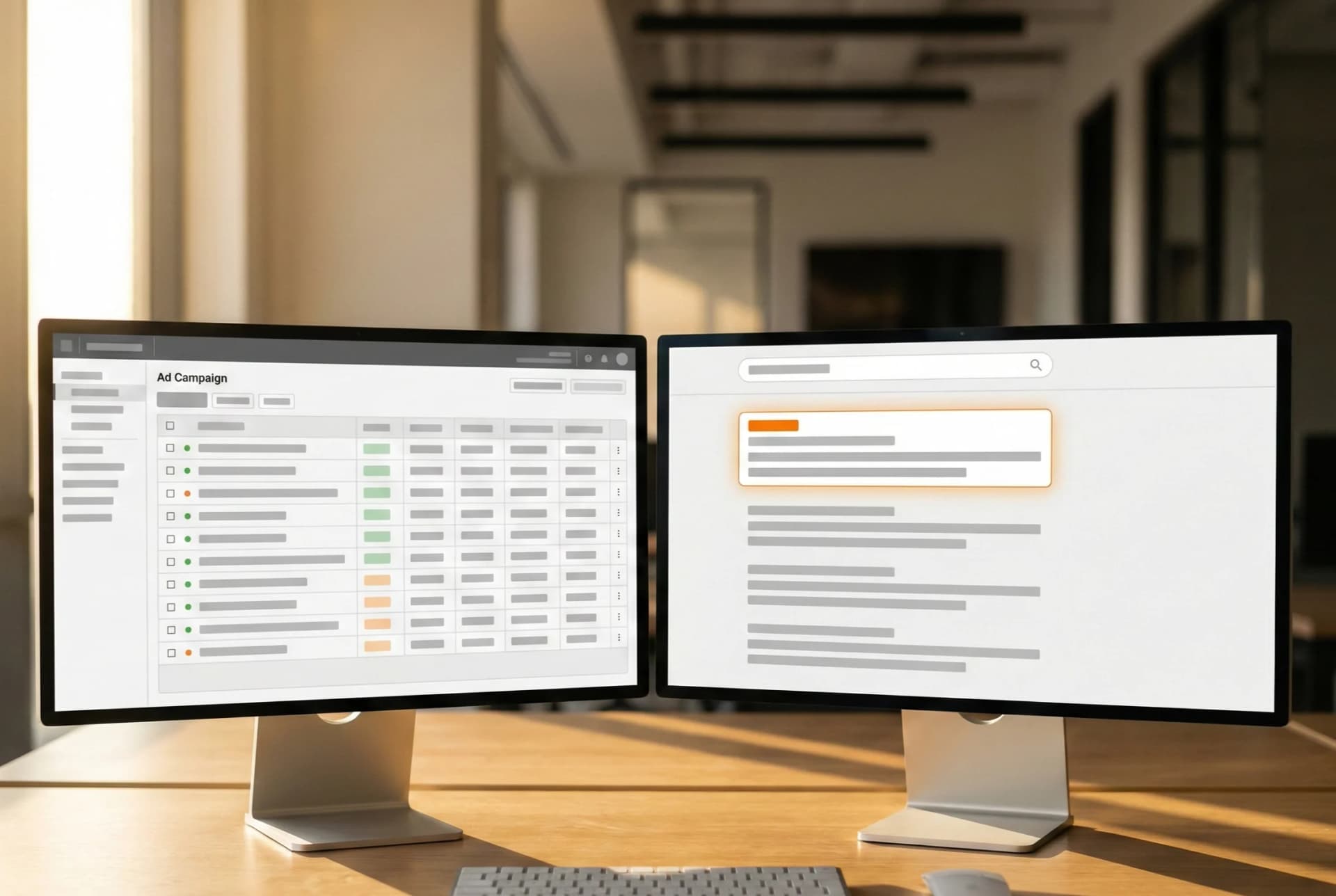 Ad campaign dashboard showing immediate visibility results from Connascent Google Ads management