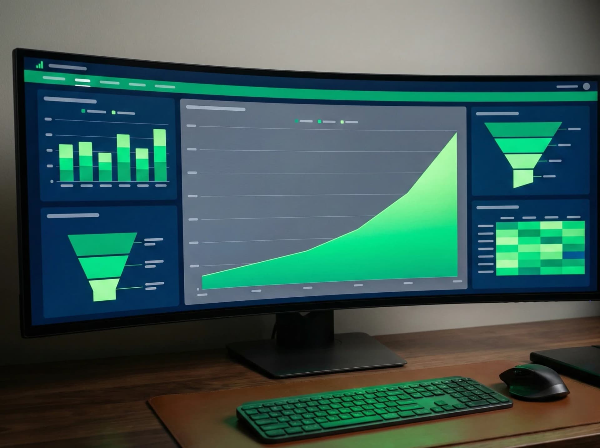 E-commerce conversion rate dashboard showing performance improvements from Connascent development