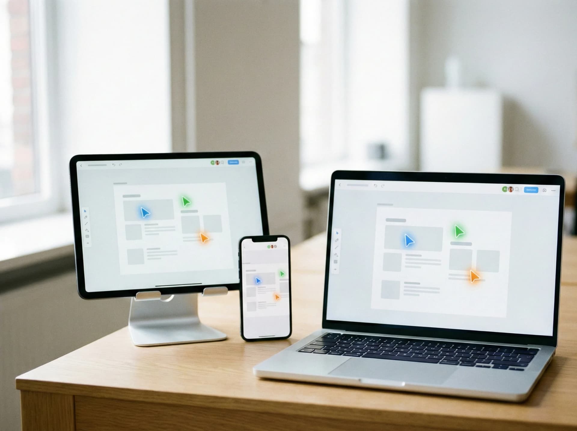 Team collaboration on responsive web application designed by Connascent