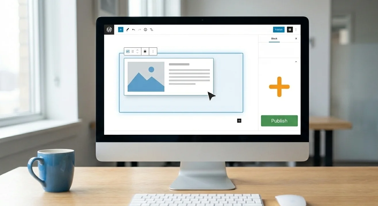 Block editor WordPress Gutenberg duke treguar menaxhimin e lehtë të përmbajtjes me Connascent