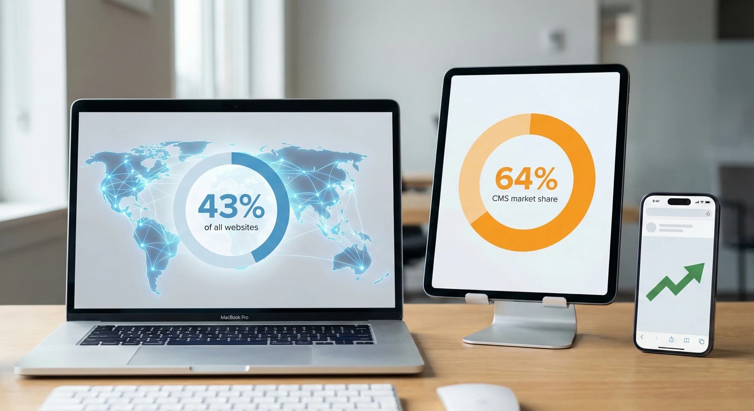 Paneli administrativ WordPress nga Connascent që tregon temë të zhvilluar sipas porosisë me veçori të avancuara